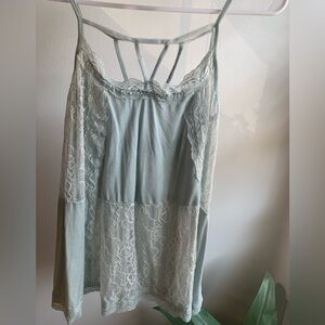 30. NWOT POL Lace Trimmed Tank Top